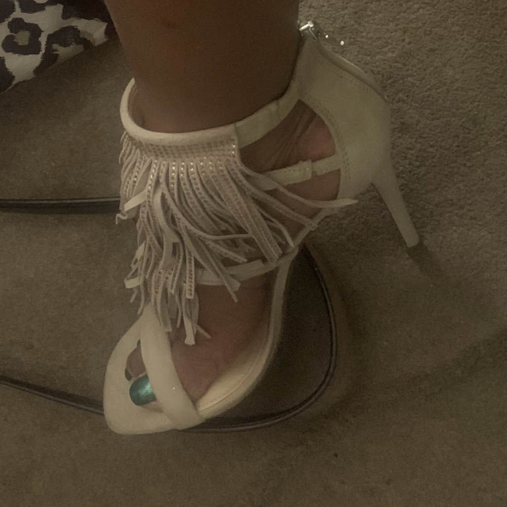 Suede heels